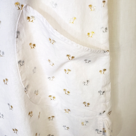 Sigrid Olsen Linen Top Tunic W/Pockets Women's Size L - Picture 7 of 7